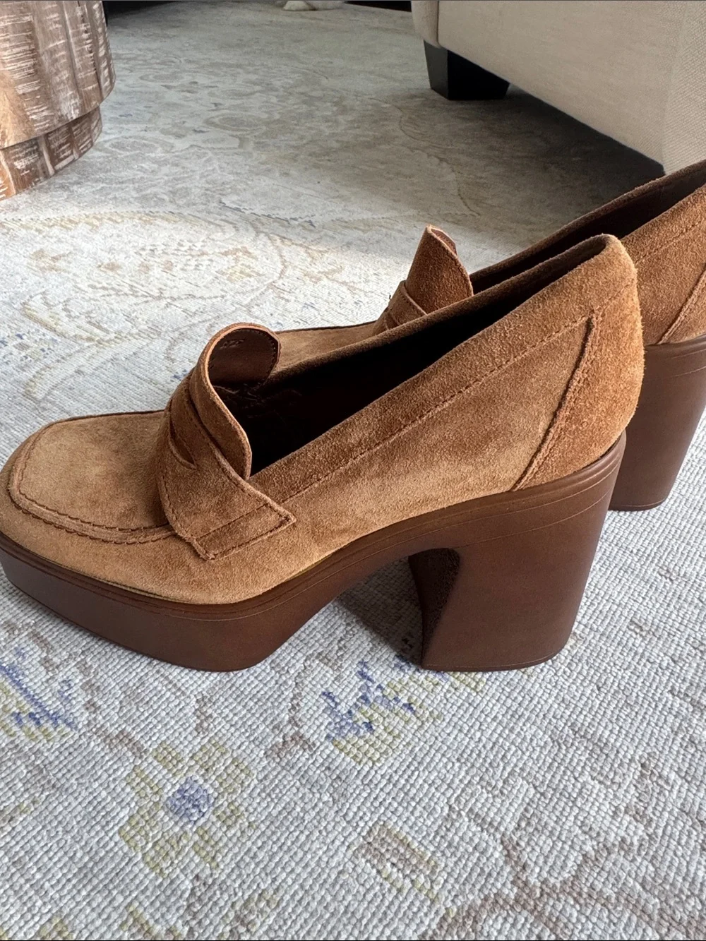 NEW FREE PEOPLE FP Collection - Zoe Platform Loafers Size 37.5